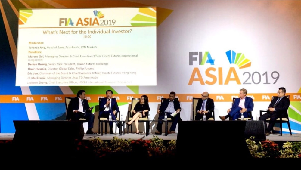 CEO speaking as a panelist at FIA Asia 2019