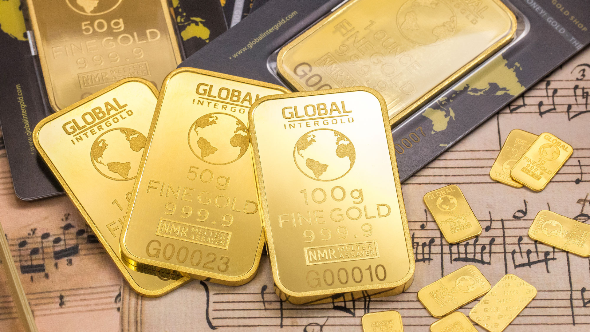 Gold bars featured in Orient Futures Singapore’s Morning Brief